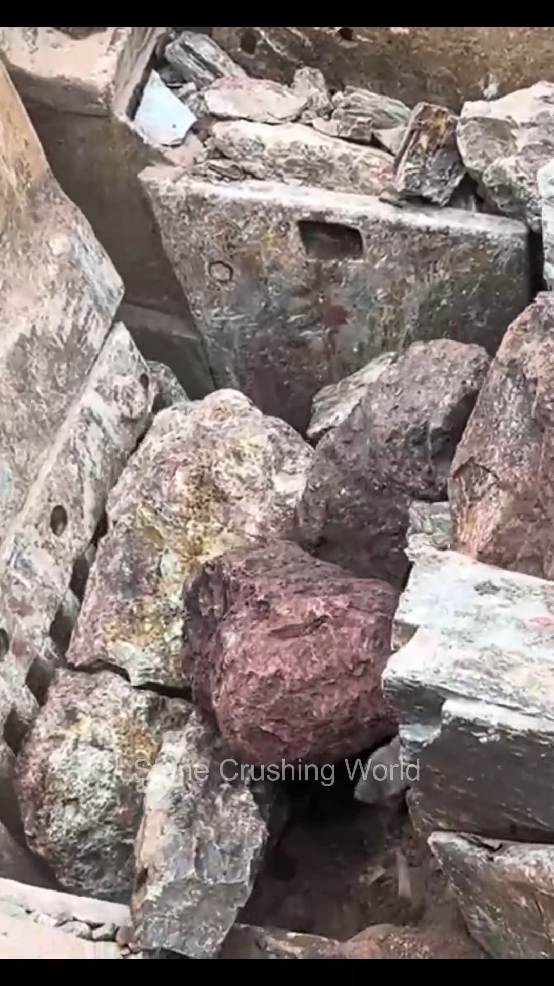 Crushing Huge Rocks With High-Force Jaw Crusher Machine #rockcrusher # ...