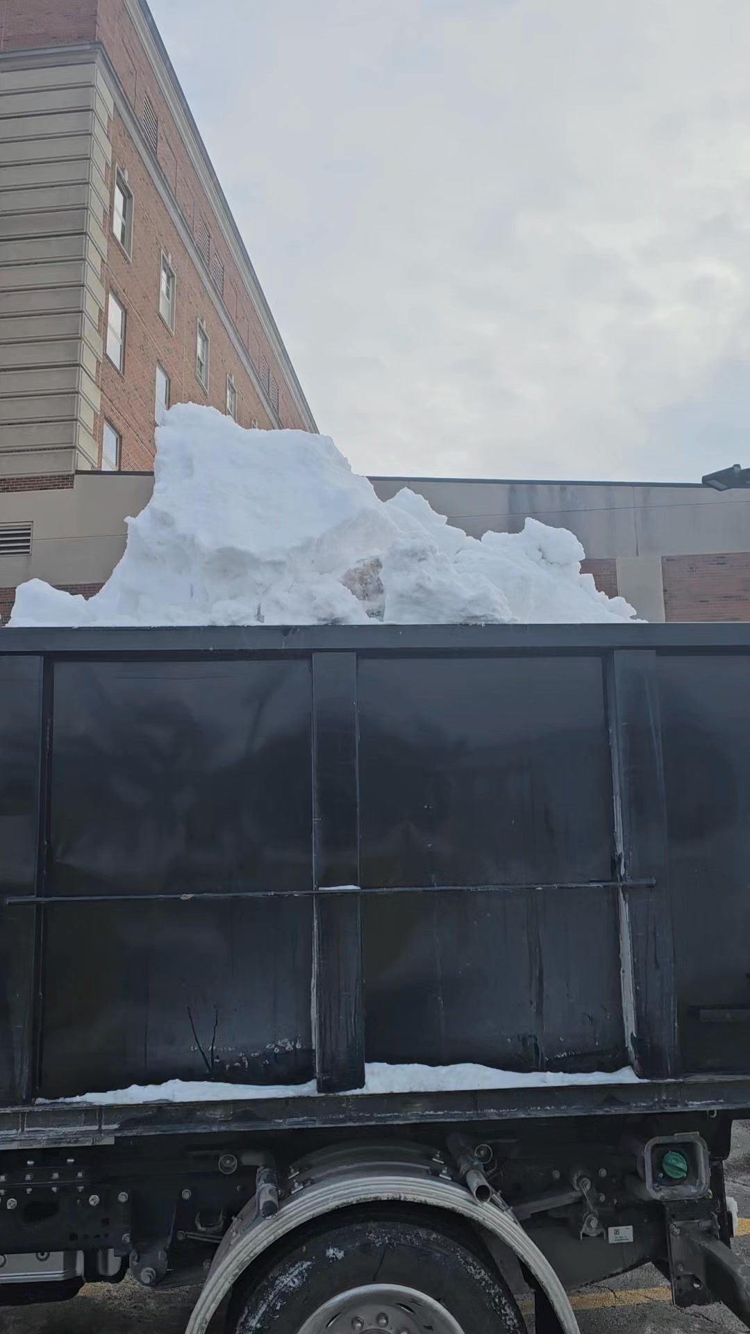 Yes we are still hauling snow out! Just in time to make room for ...