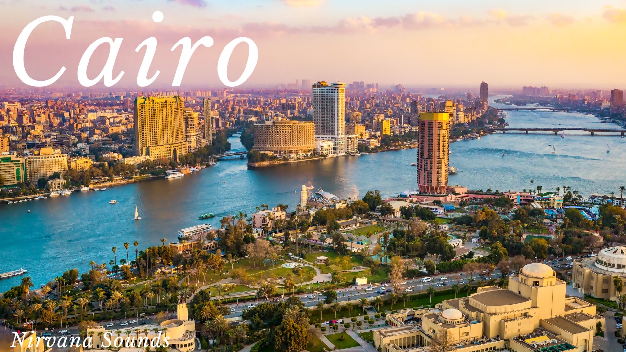 CAIRO Egypt 4K High Definition Panoramic Views • Fly Over Cairo City ...