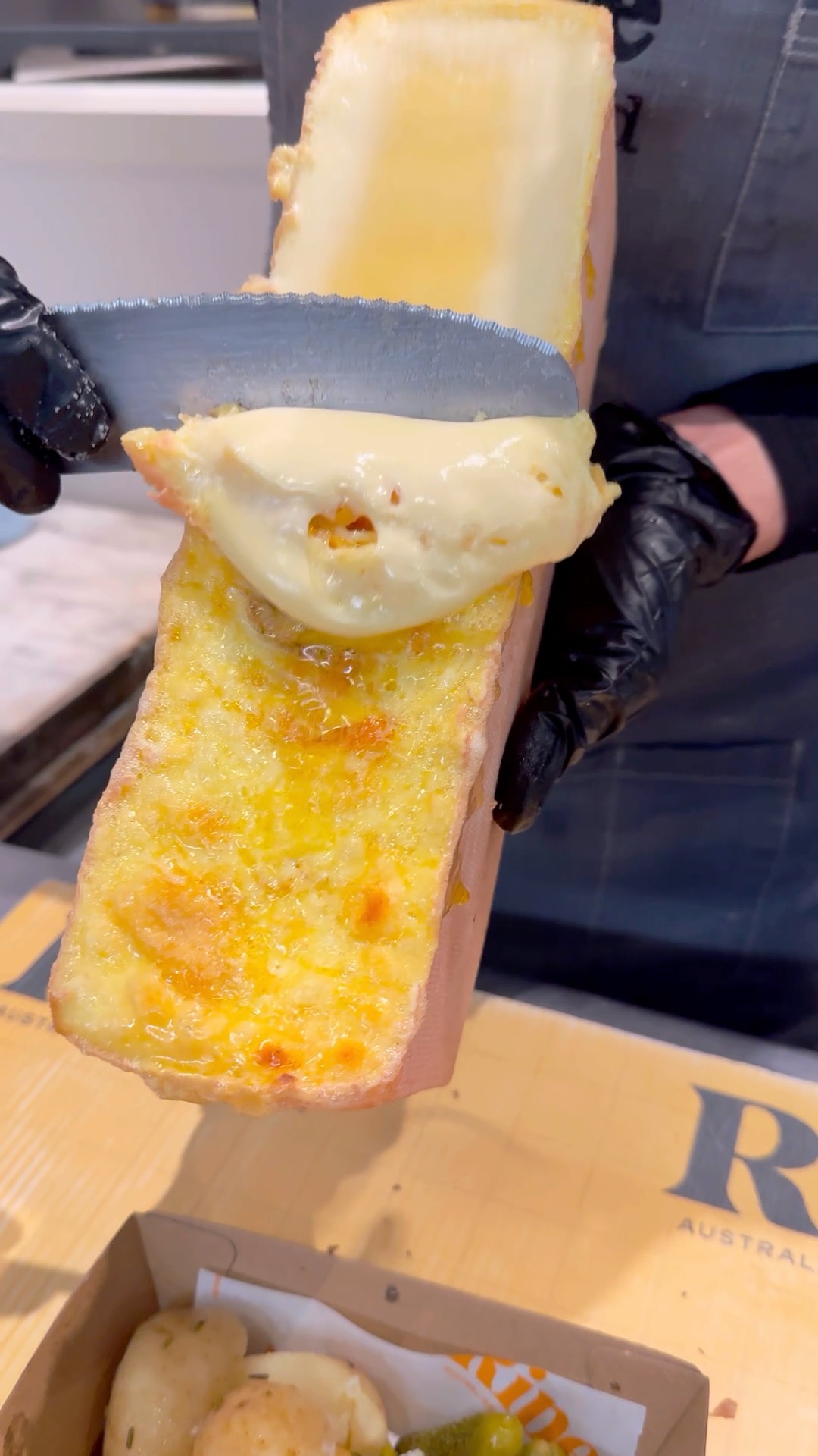 Ever seen Raclette with Black Truffle🧀 Today we're at @ripe.cheese to ...