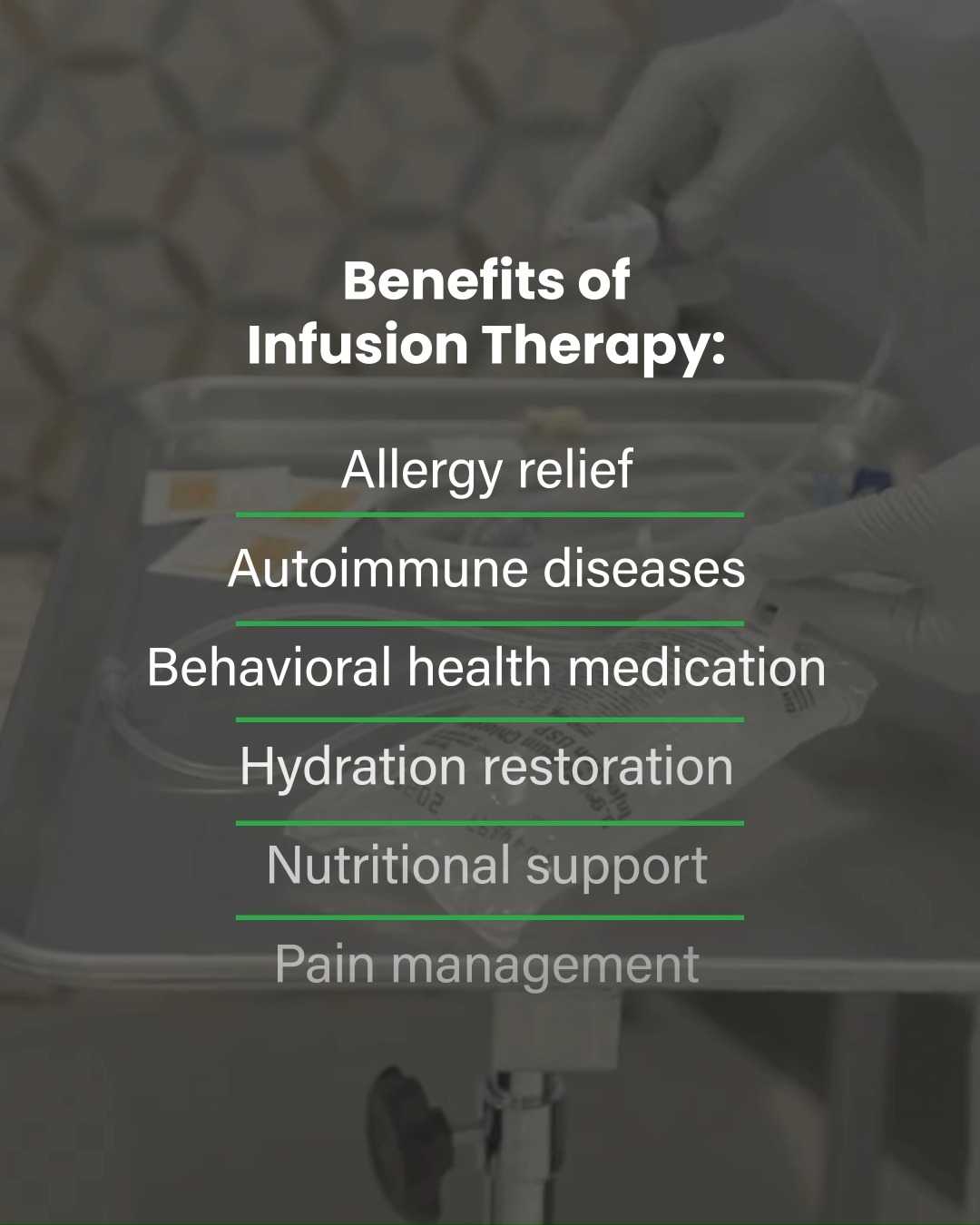 You've probably heard in recent years about the hype of infusion therapy, or IV therapy, for things like hydration, fighting exhaustion, boosting your immune system, and getting vitamins into your 