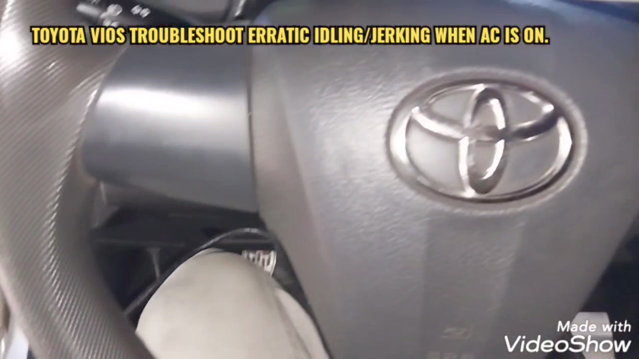 TOYOTA VIOS TROUBLESHOOT ERRATIC IDLING/IDLE DROP/JERKING WHEN AC IS ON ...