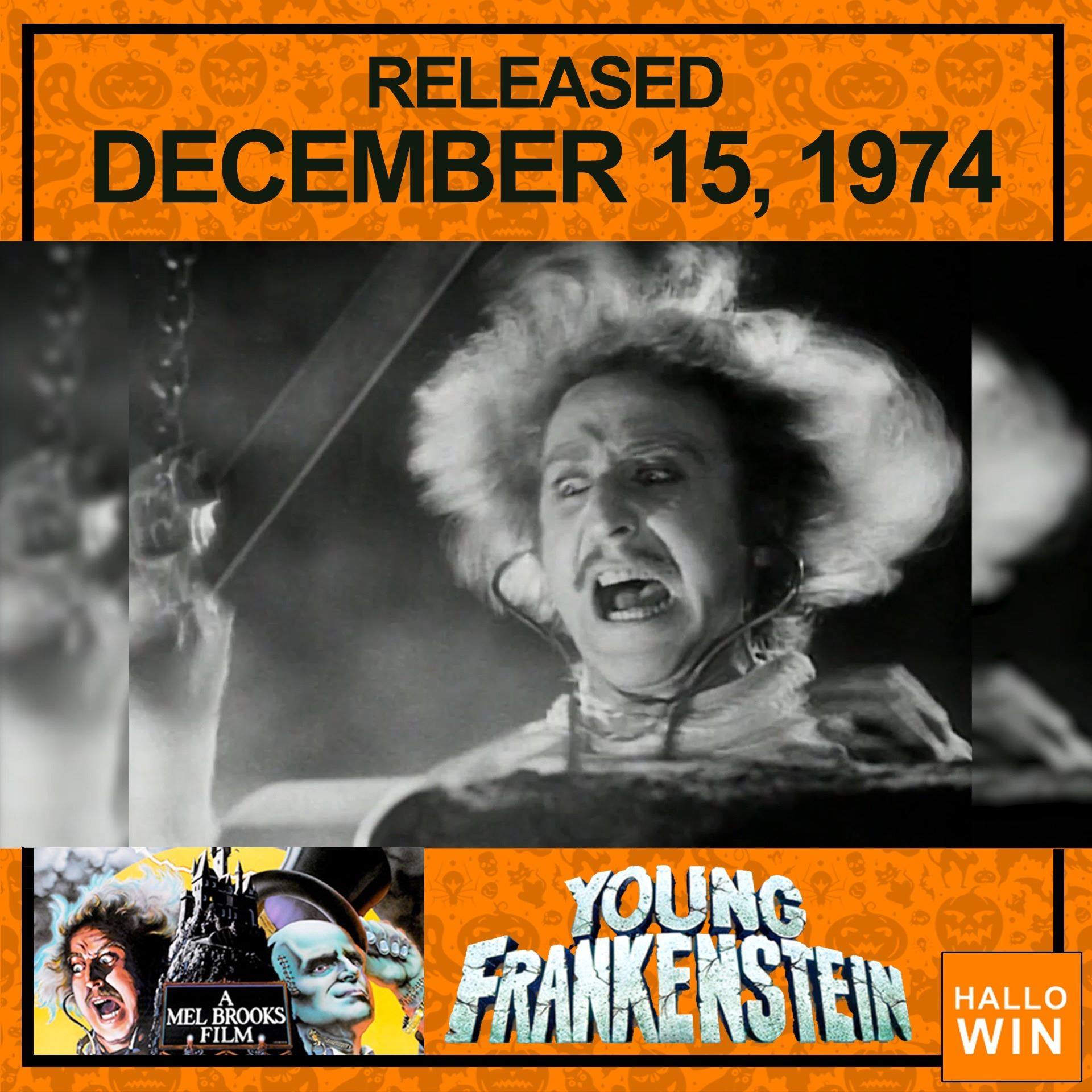 Young Frankenstein opened December 15, 1974 | Hallowin