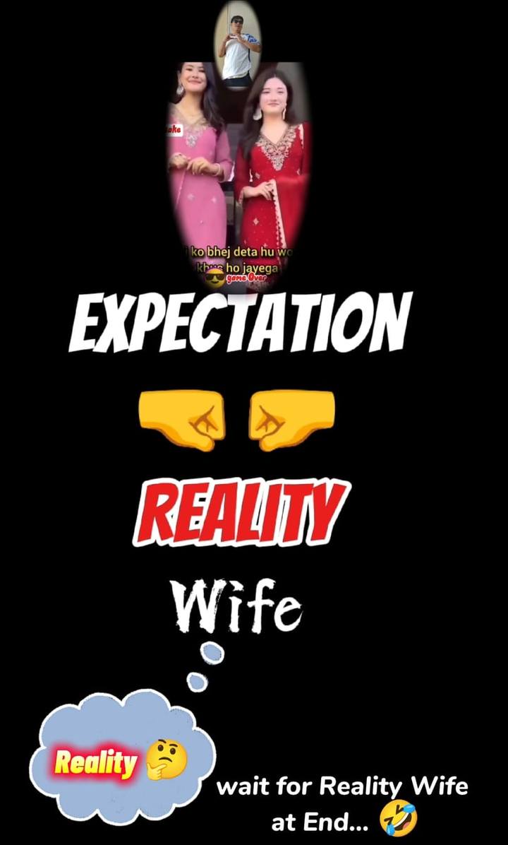 Expectation vs Reality Wife😭🤣 wait at End...🤣 #comedy #funny #challenge ...