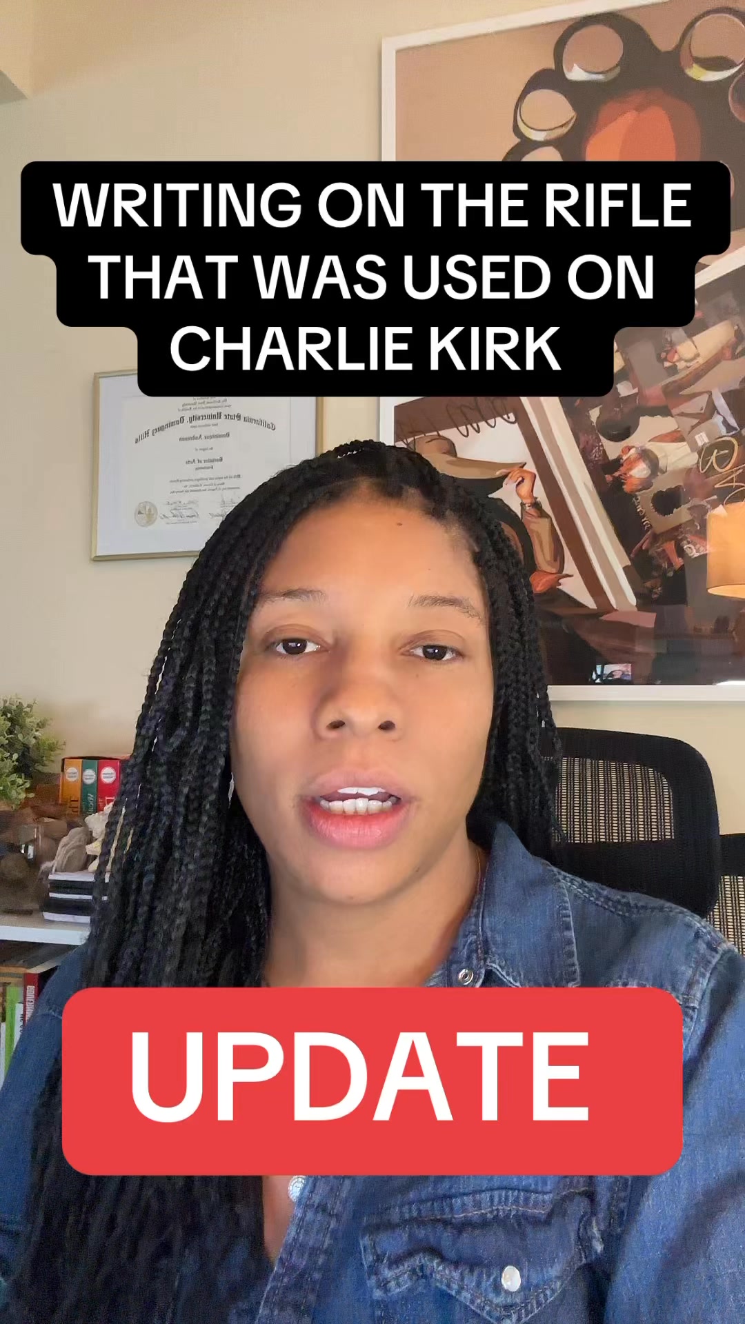 Writing on the ammunition & rifle #charliekirk | Dominiquespeakonit ...