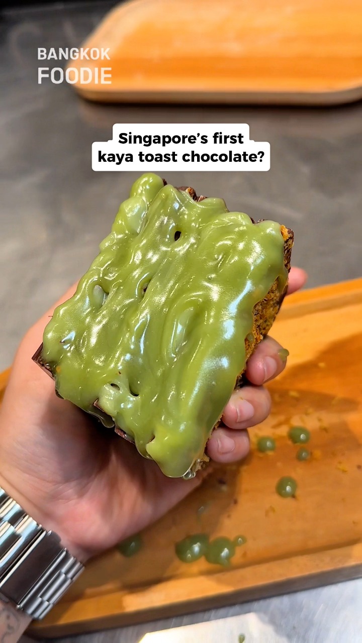 Singapore's first kaya toast chocolate! 🍫 Bring your date to one