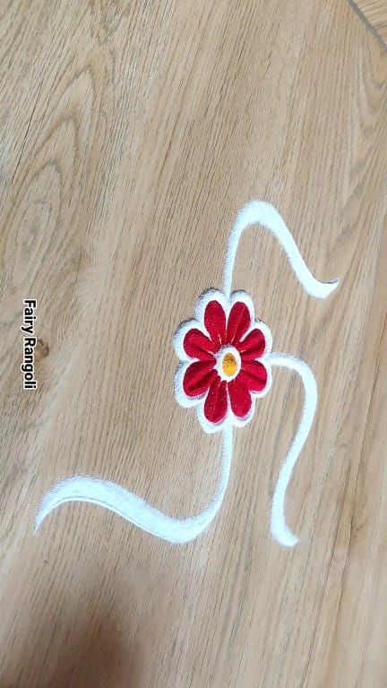 Save this Swastik rangoli for Ganesh festival | Fairy Rangoli | Facebook