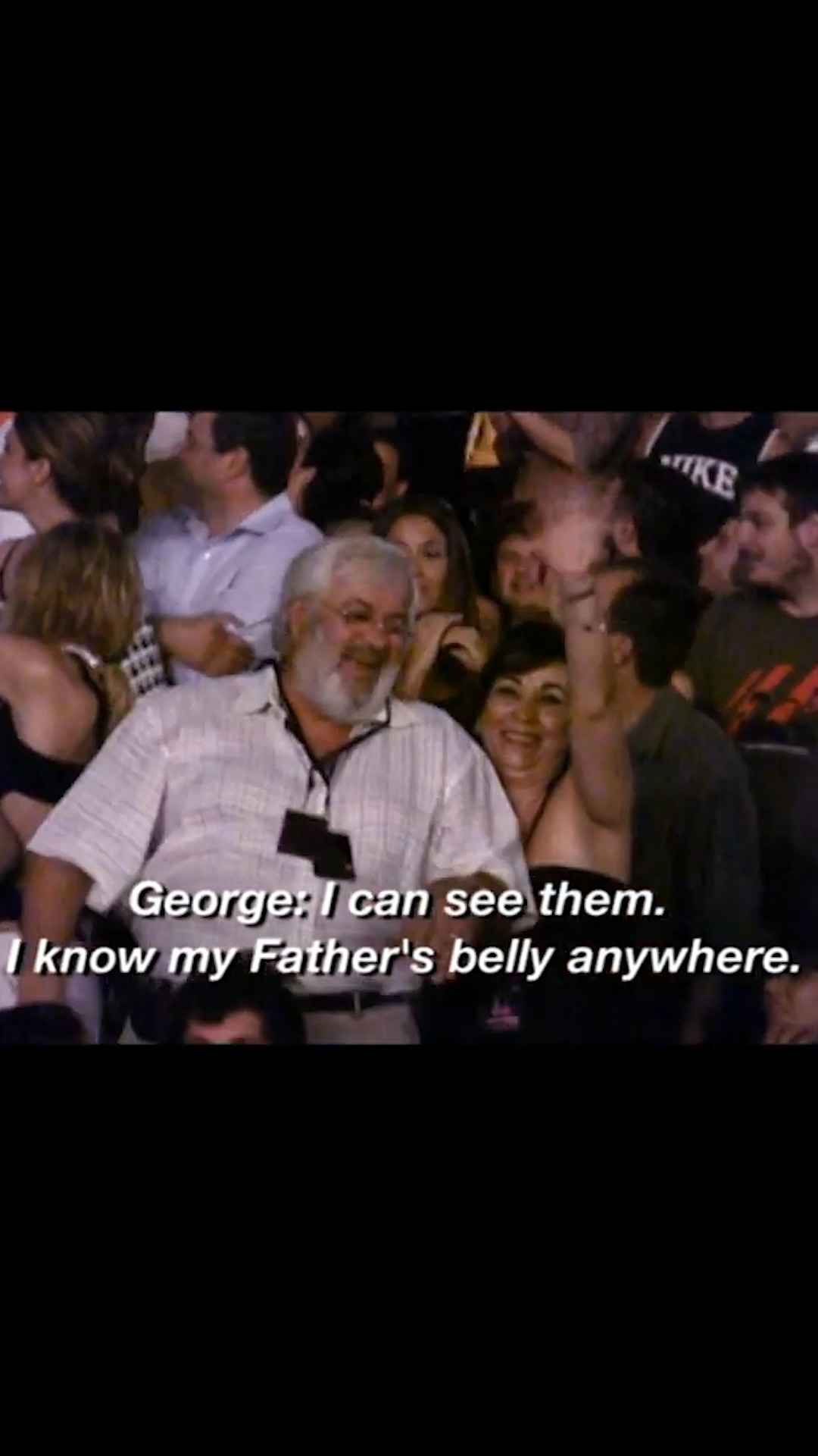 George spots his dad in the crowd at his show 😂 | George Michael | Facebook