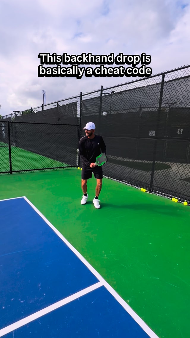 Want the most consistent drop ever? Backhand CHEAT CODE = open paddle ...