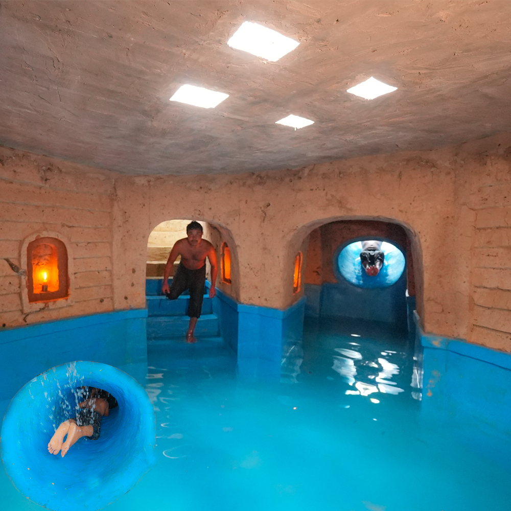 Restore And Build Most Private Underground House With Private Pools ...