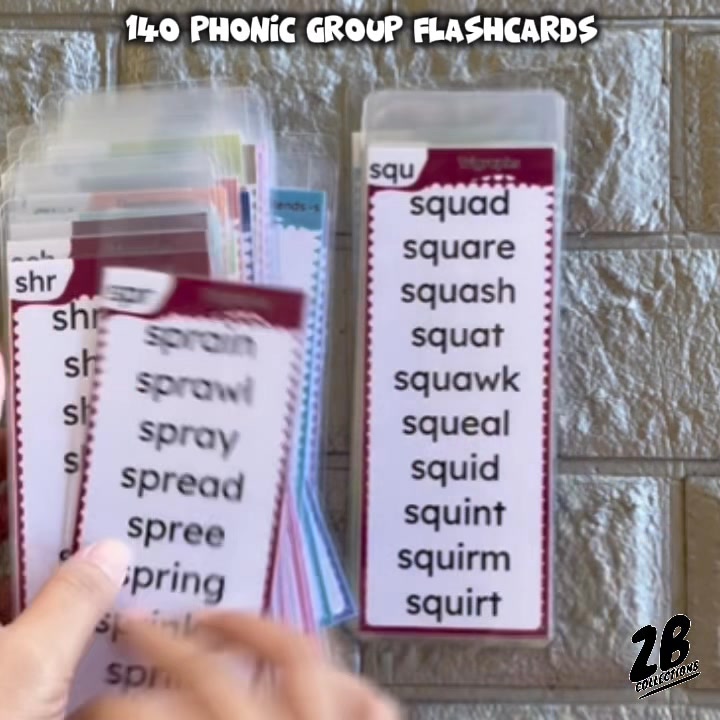 140 Phonic Group Flashcards ️70 double-sided cards = 140 phonics groups ...