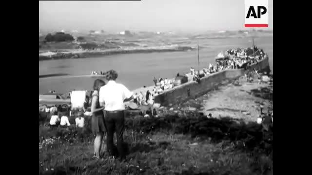 Action from the currach racing at Cill Chiaráin, Connemara, Co. Galway ...