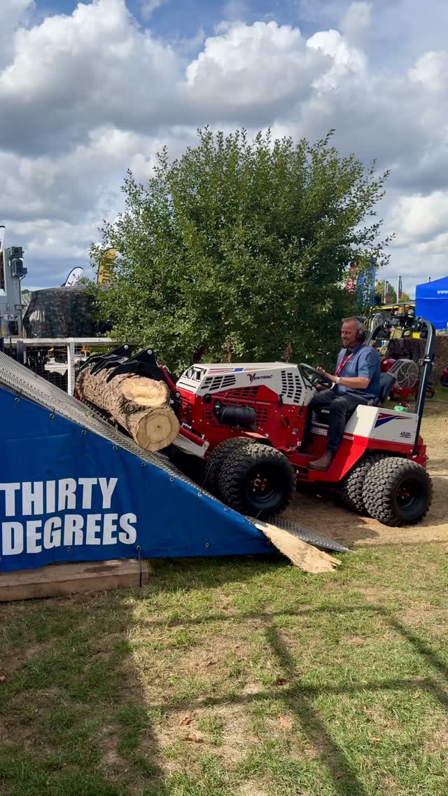 Climbing 30° slopes? No problem. 💪 The Ventrac handles it forwards and ...