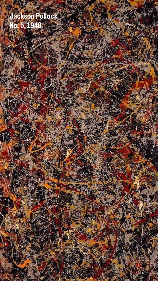 絵画 No.5 Jackson Pollock No. 5, 1948 #jacksonpollock #pollock