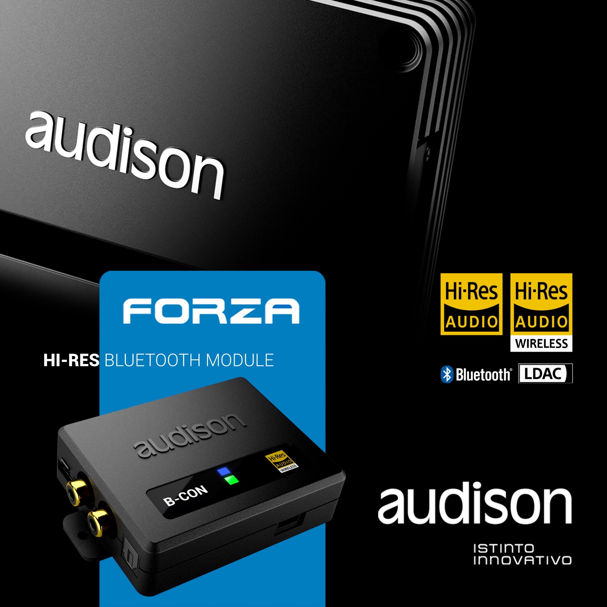 Audison B-CON streaming device 🎵 is the ideal source to