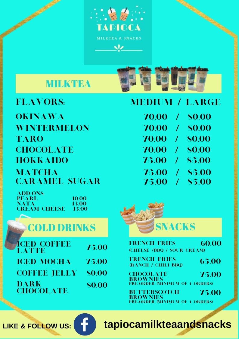 Tapioca Milktea and Snacks - Home