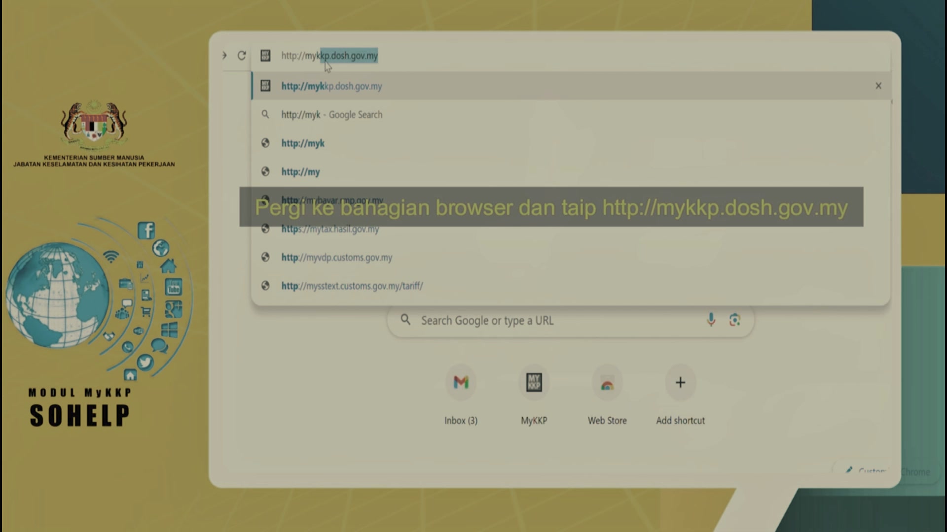 DOSH Kedah - -[PELAKSANAAN SOHELP DI SISTEM MYKKP]-...