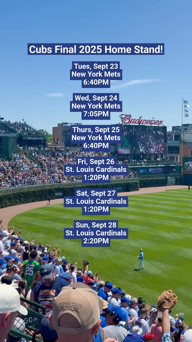 It wasn’t boring. 😂 @cubs kick off their final home stand of the 2025 ...