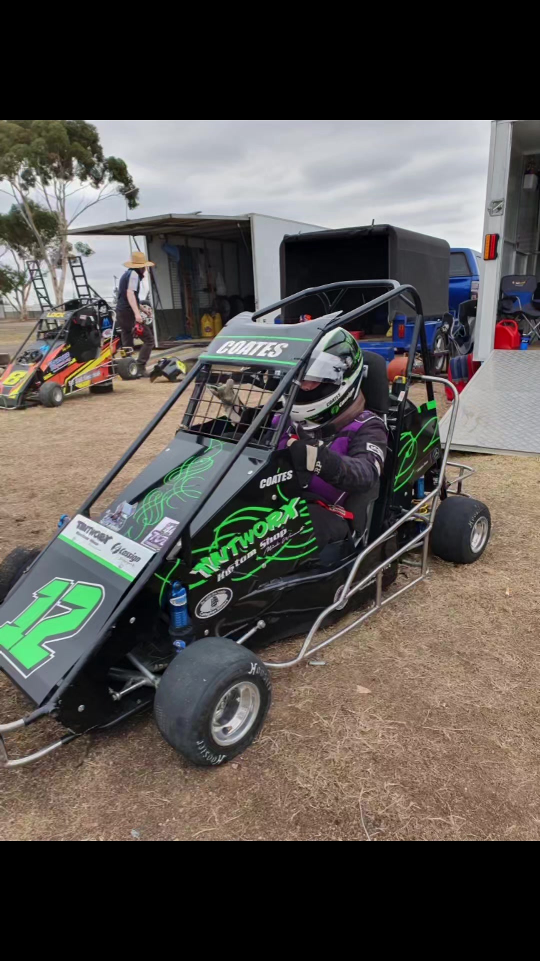 Nyora 18th October. Both boys raced against each other as there were ...