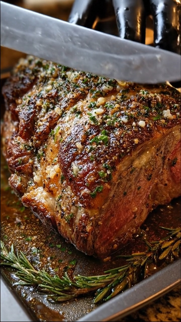 Garlic Herb Prime Rib Recipe Ingredients 1 prime rib roast (5–7 lbs ...