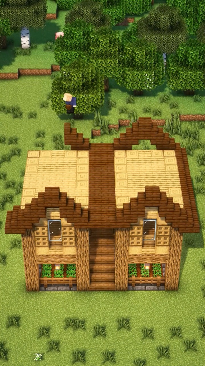 Minecraft 2-Player House🏠 #minecraft #minecraftbuilding # ...