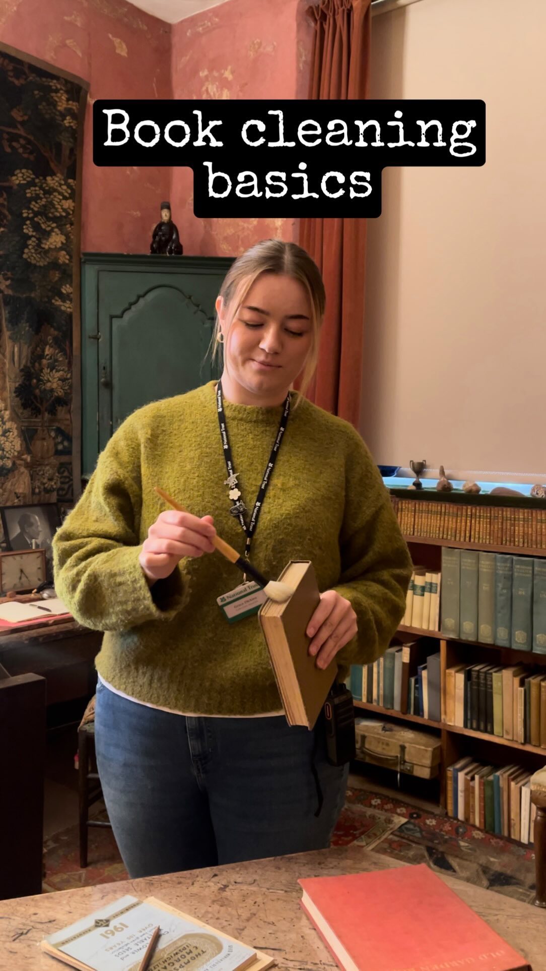 Grace, Collections Assistant at Sissinghurst, demonstrates the basics ...