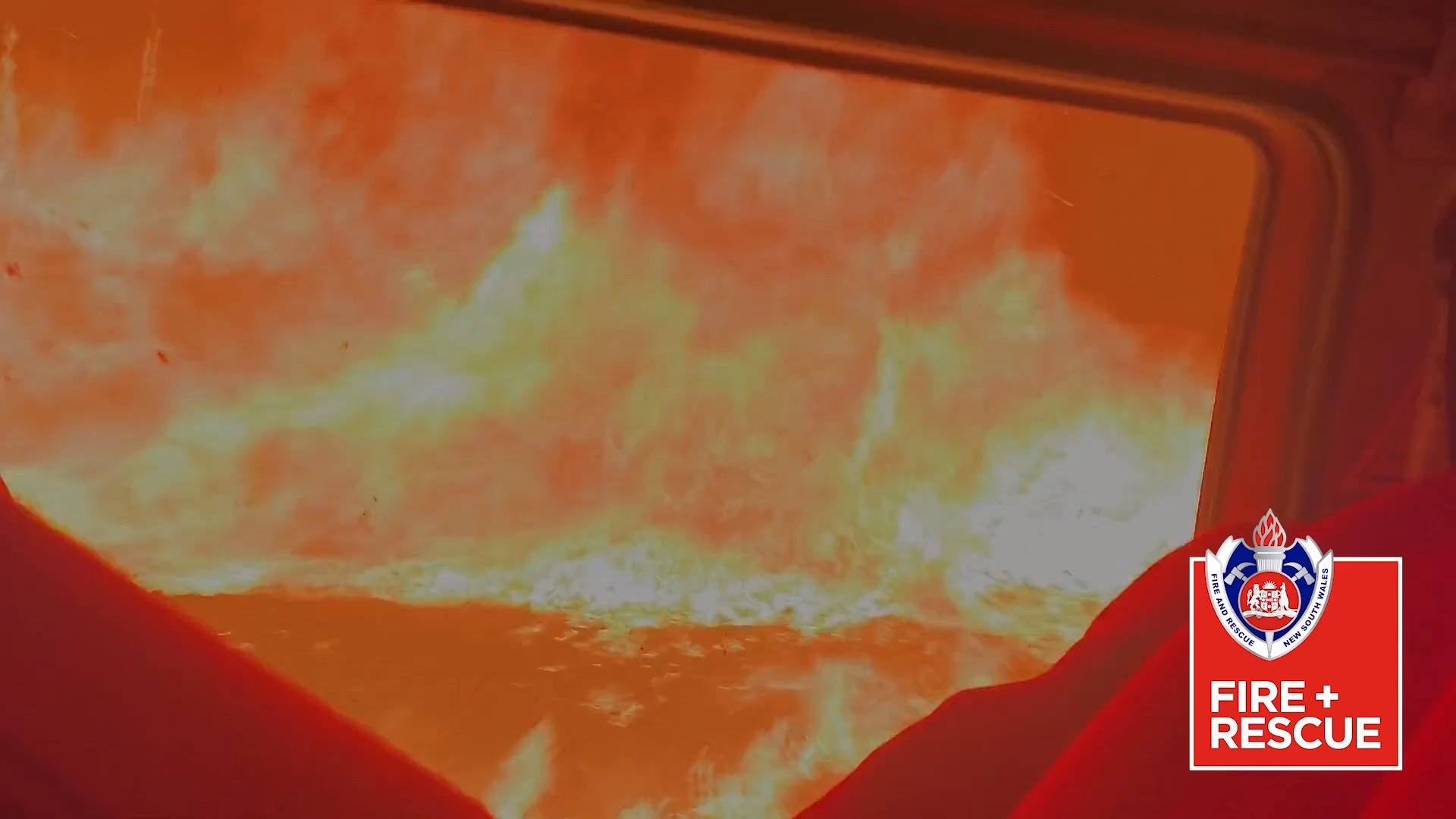 The crew from Fire and Rescue NSW Station 509 Wyoming recorded this ...
