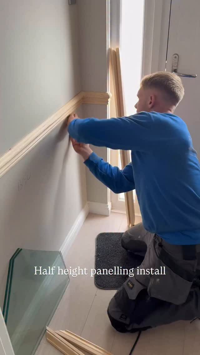 HALF HEIGHT PANELLING INSTALL #half #height #panelling #home #foryou # ...