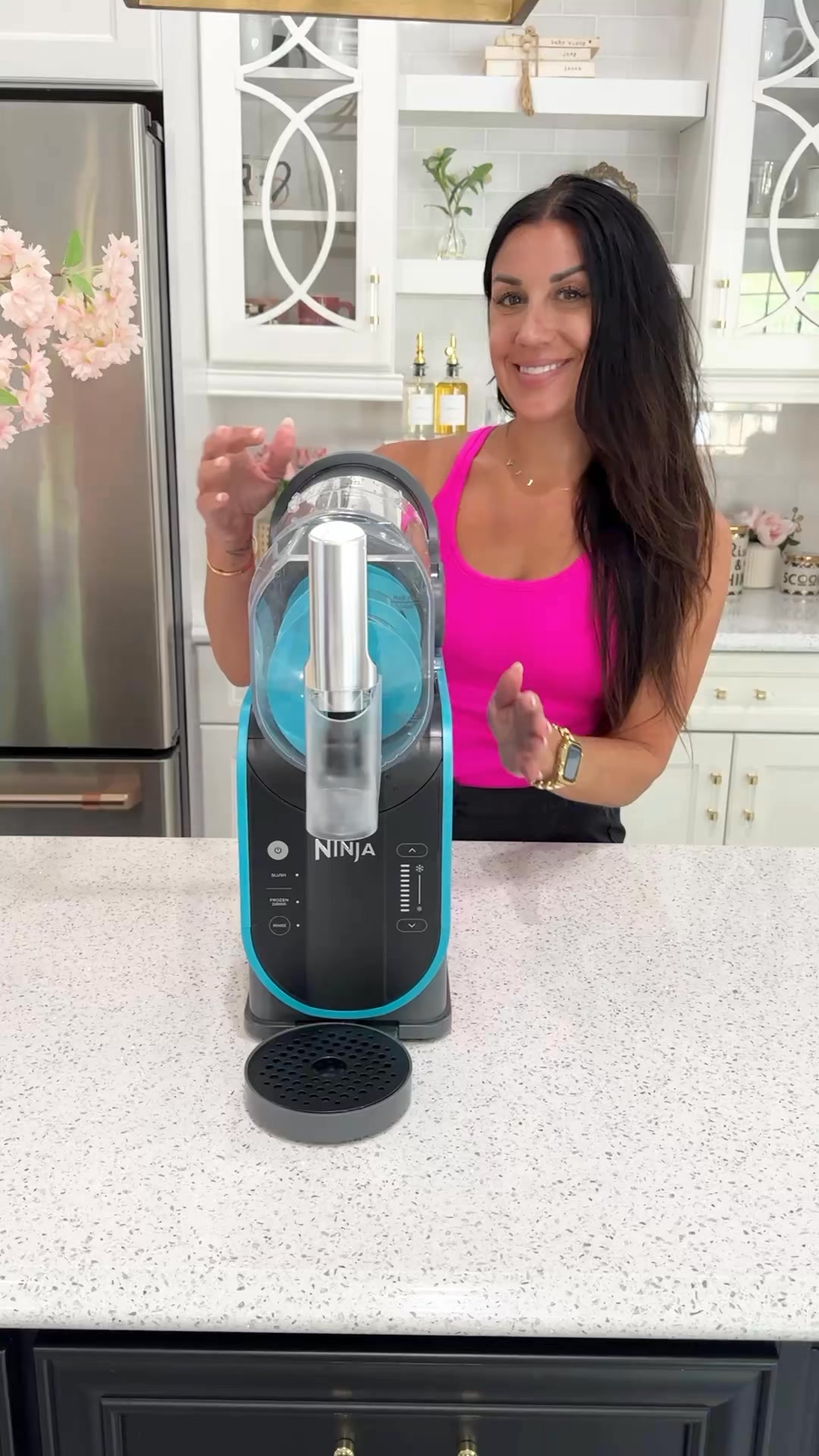 qvcpartner The Ninja SLUSHi is officially my families MVP 🫣✨ Love we can make frozen drinks for us, fun slushies for the kids! It's a must have! 👏🏻 Grab one on sale
