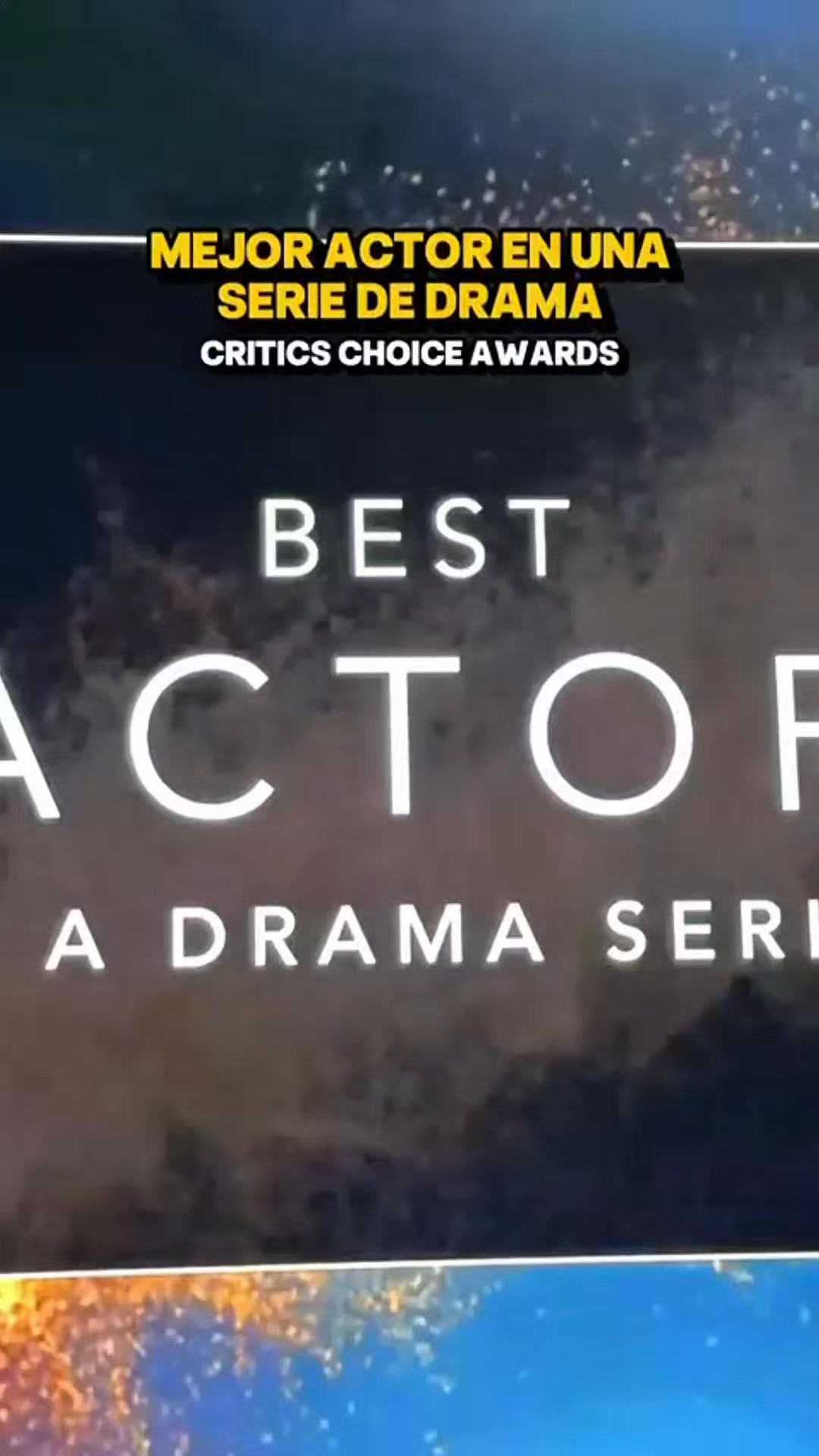 ¡SIGUE ARRASANDO! 👏 Noah Wyle se llevó el premio a la Mejor Actor en ...