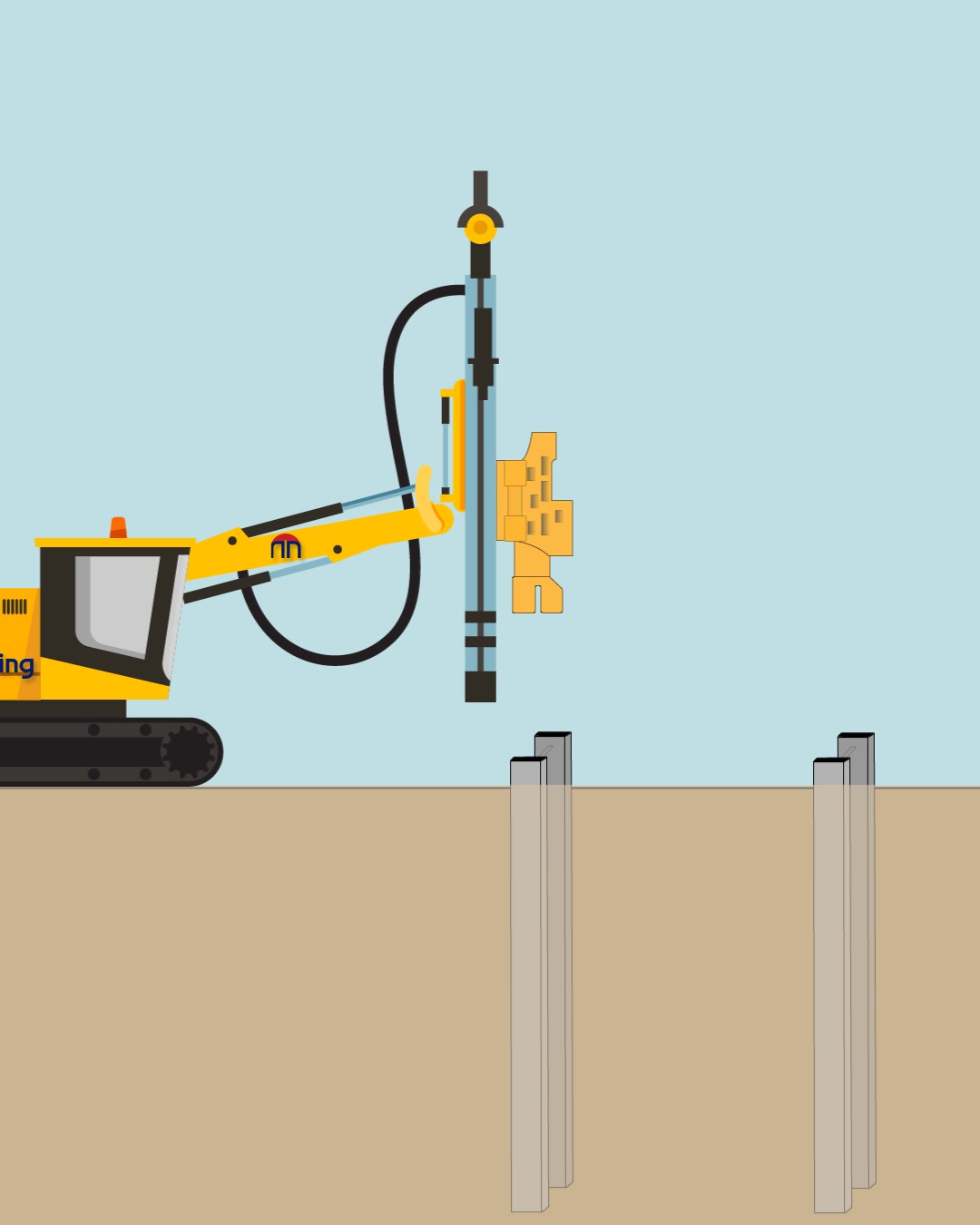 The soldier piles and lagging method is a common retaining wall system ...