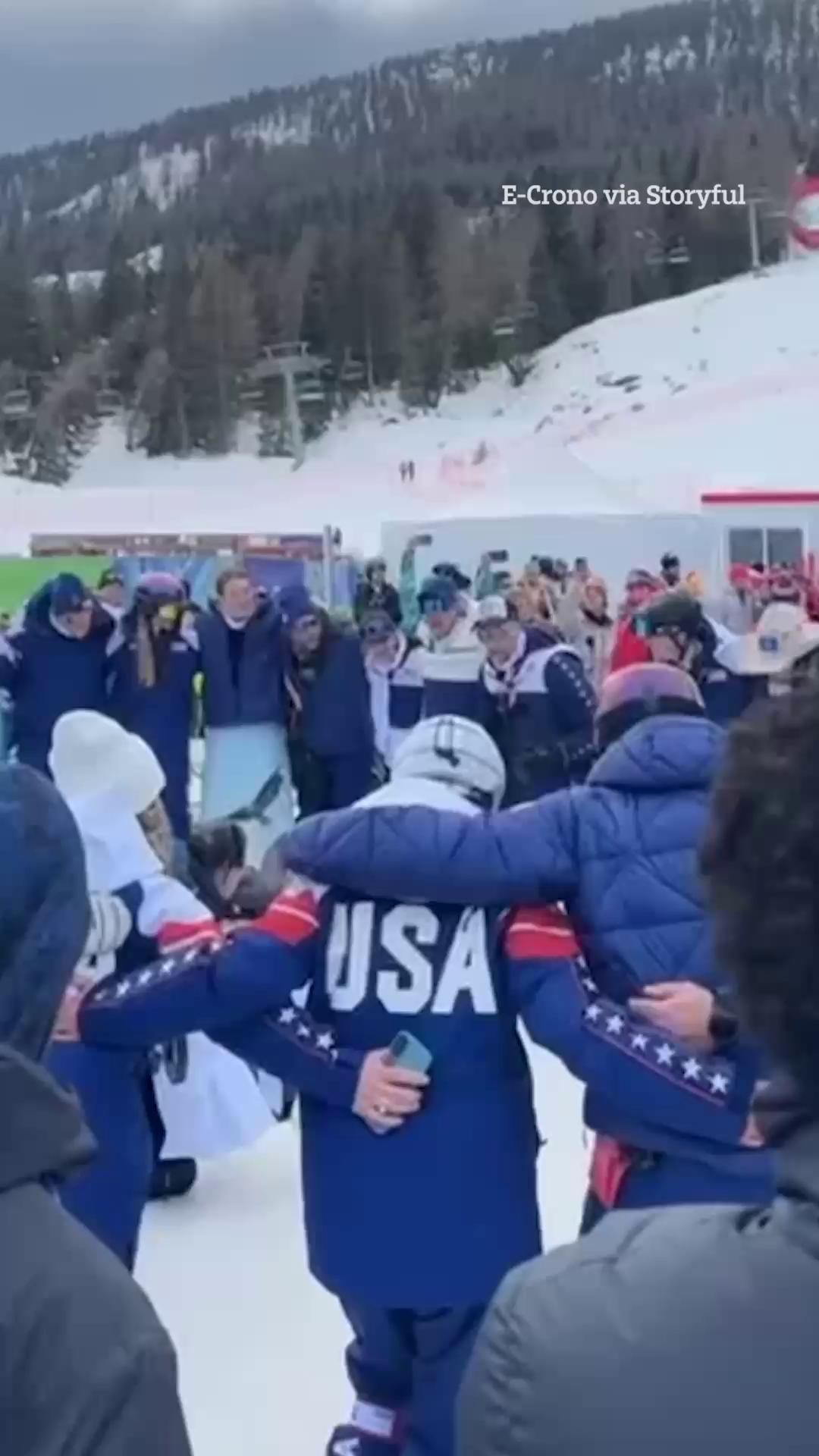 Team USA in high spirits after securing bronze in combined ski event ...