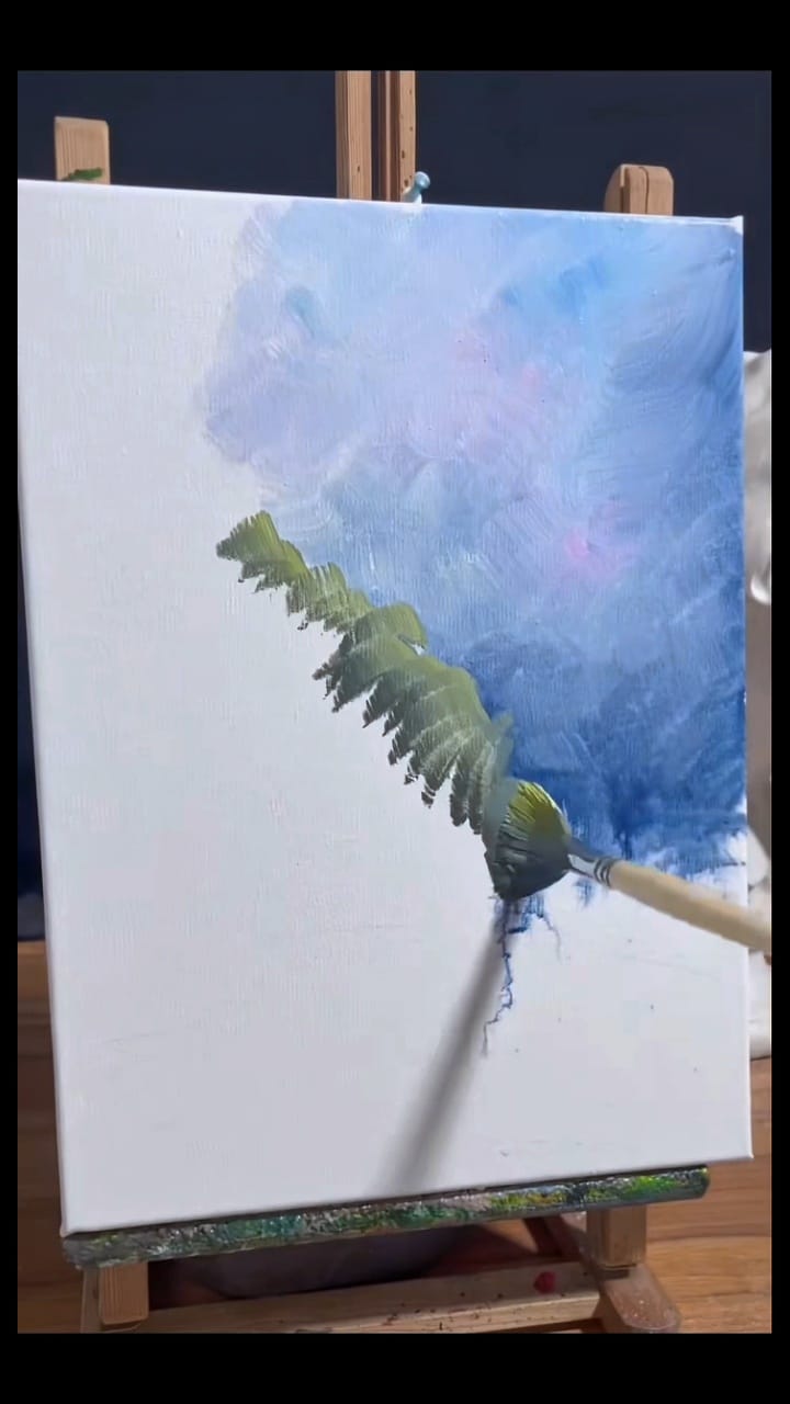 How to draw beautiful pathway with acrylic.🎨🖌️ . #acrylic #art #fbreels ...