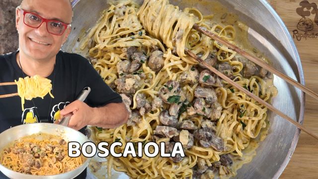 LA BOSCAIOLA A MODO MIO ricetta pasta alla boscaiola #pasta # ...