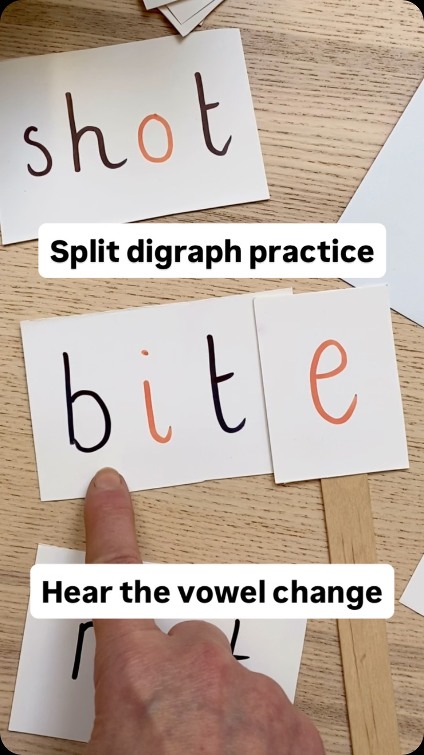 Split digraphs are a key skill in Year 1 🔤 Schools teach children to ...