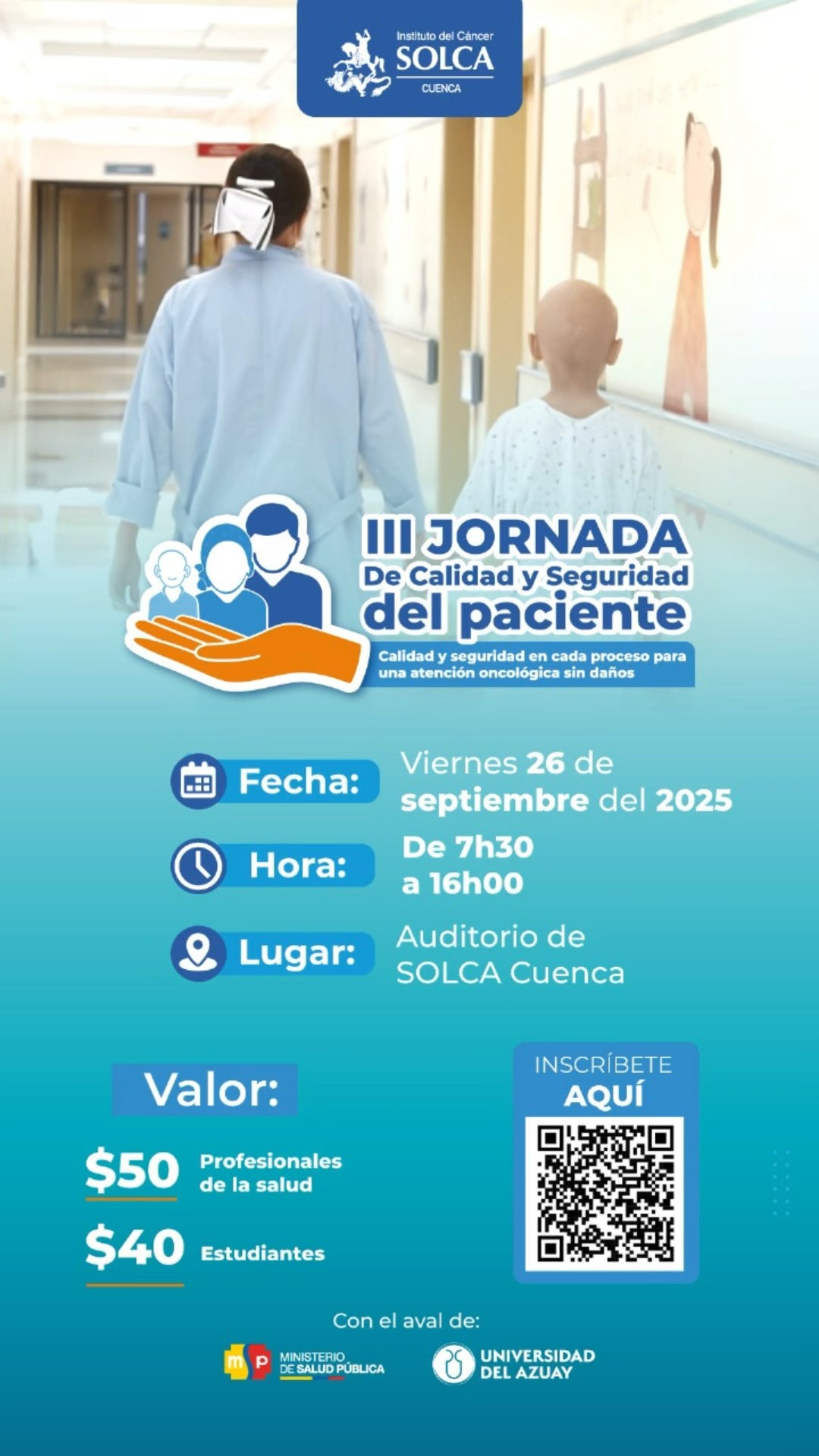 ATENCIÓN 📢 SOLCA Cuenca te invita a ser parte de la excelencia en salud ...