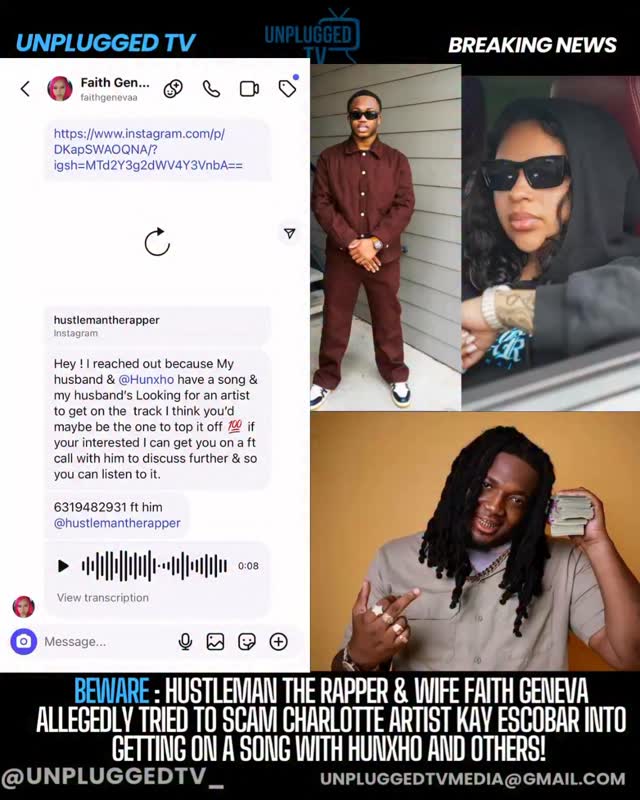 #ScamAlert @hustlemantherapper & his name wife @faithgenevaa allegedly ...