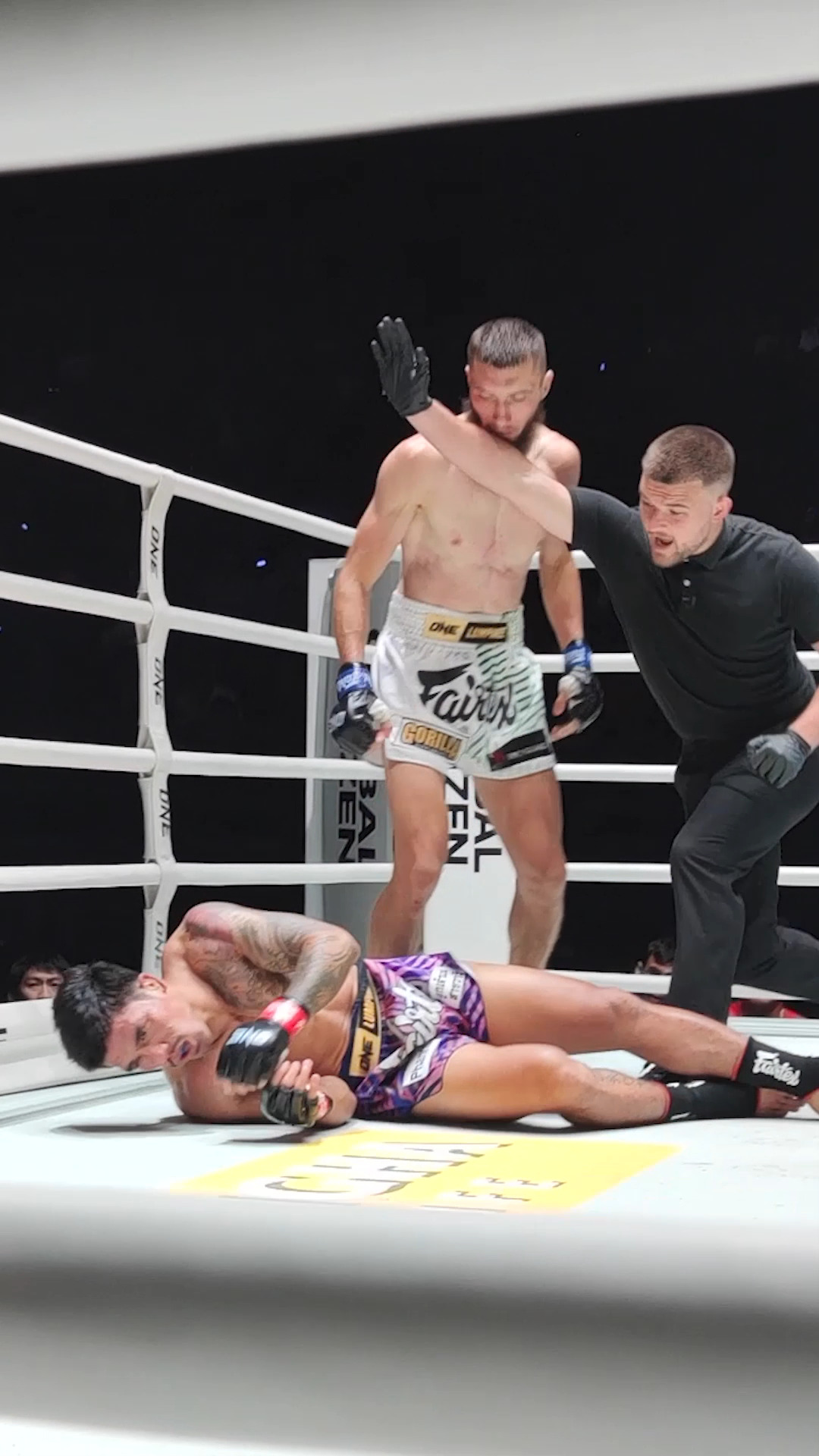 FLATLINED 😴 Can Antar Kacem KO Hamza Rachid at #ONEFridayFights140 this ...