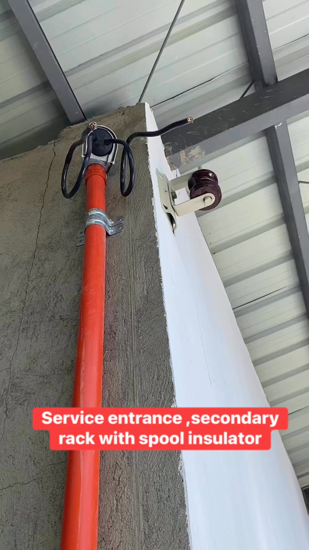 May service entrance na at secondary rack with spool insulator # ...