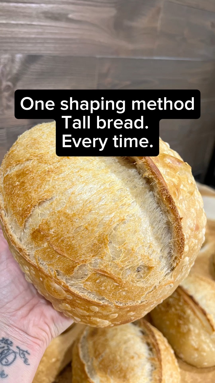 If your sourdough keeps coming out wide and flat, your shaping might be ...