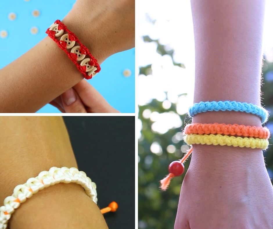 Set Di 10 Braccialetti Dell'Amicizia In Tessuto Regolabili - Realizzati A Mano Per Uomini, Donne E Bambini