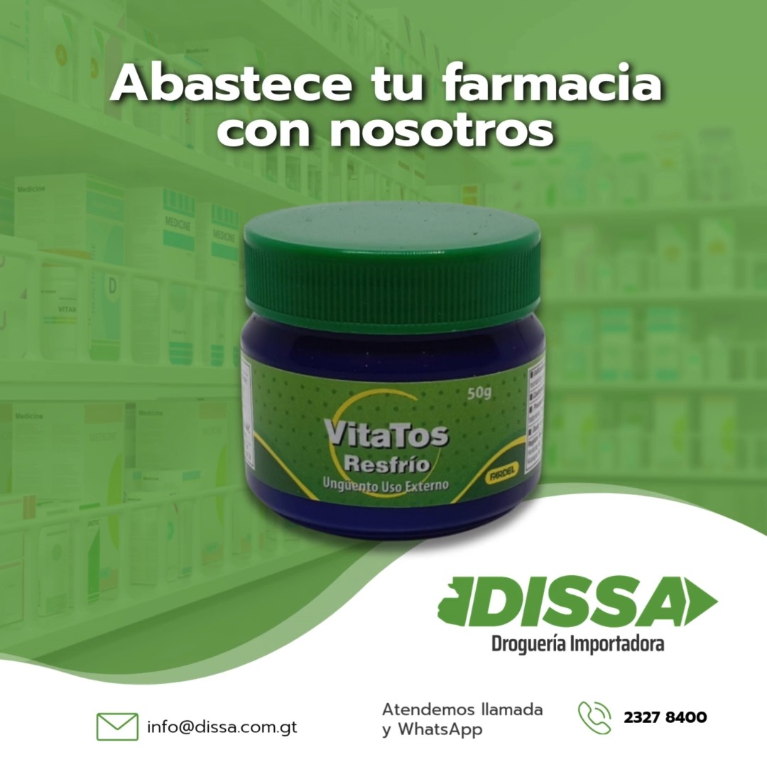 ¡Abastece Tu Farmacia de VitaTos Resfrío con DISSA! Distribuido en 🇬🇹 ...