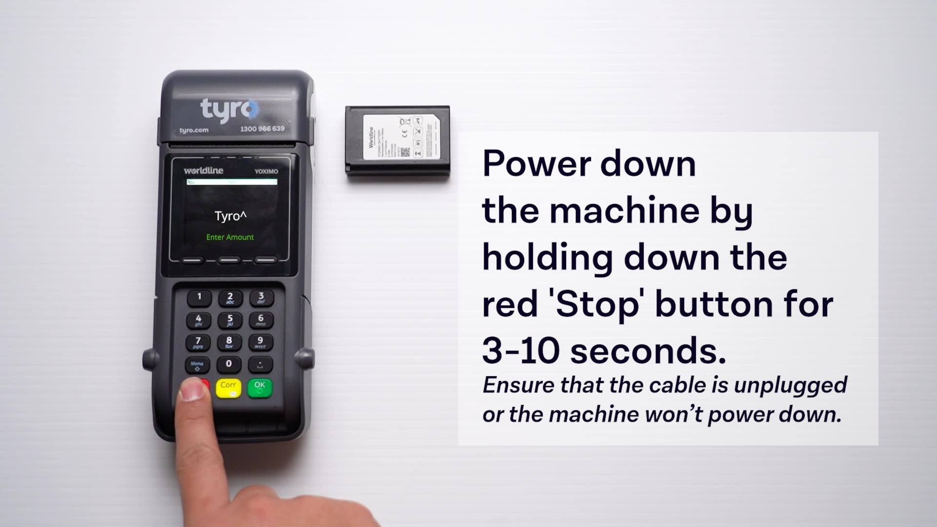 Installing or swapping out the battery in your Tyro EFTPOS machine is a ...