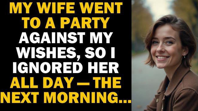 My Wife Went to a Party Without Me — The Next Morning She Returned, and ...