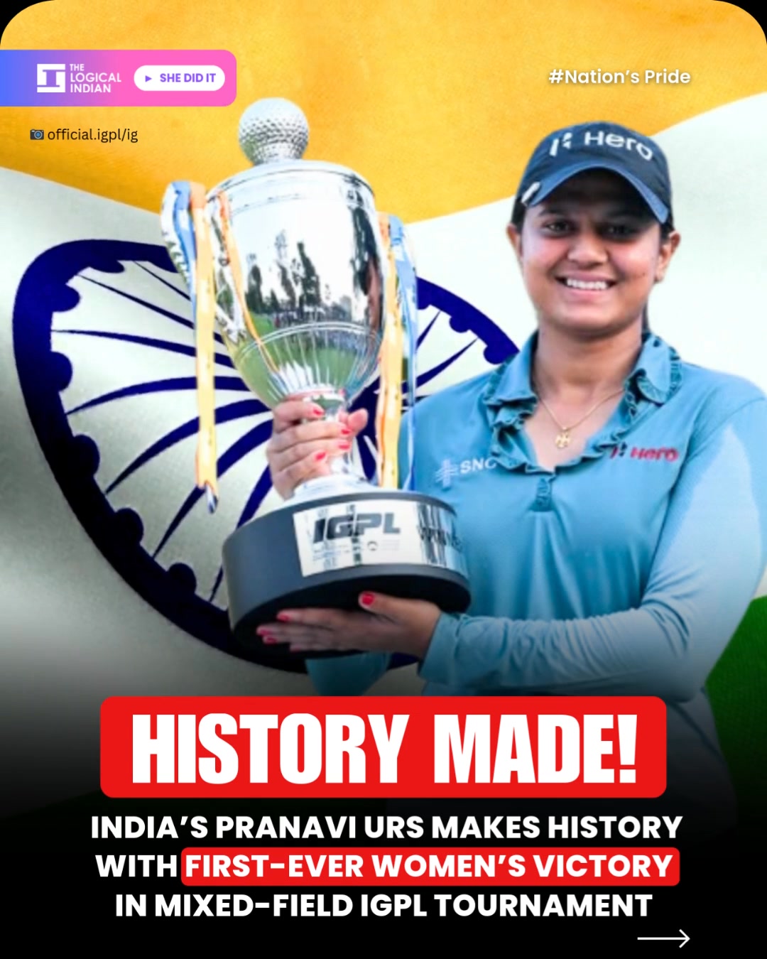 Pranavi Urs (@pranavi_urs)became the... - The Logical Indian | Facebook