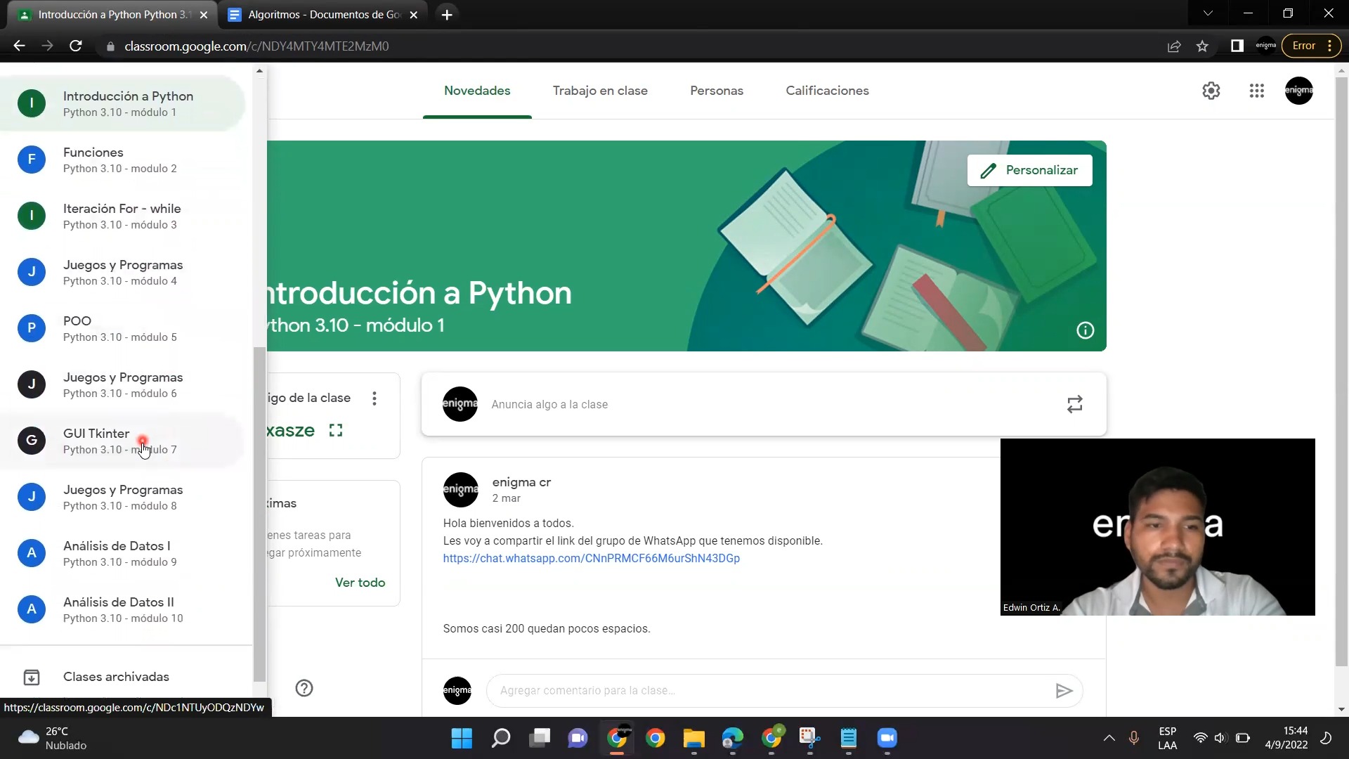 Curso completo python modulo 1 Te invitamos a participar del curso más ...