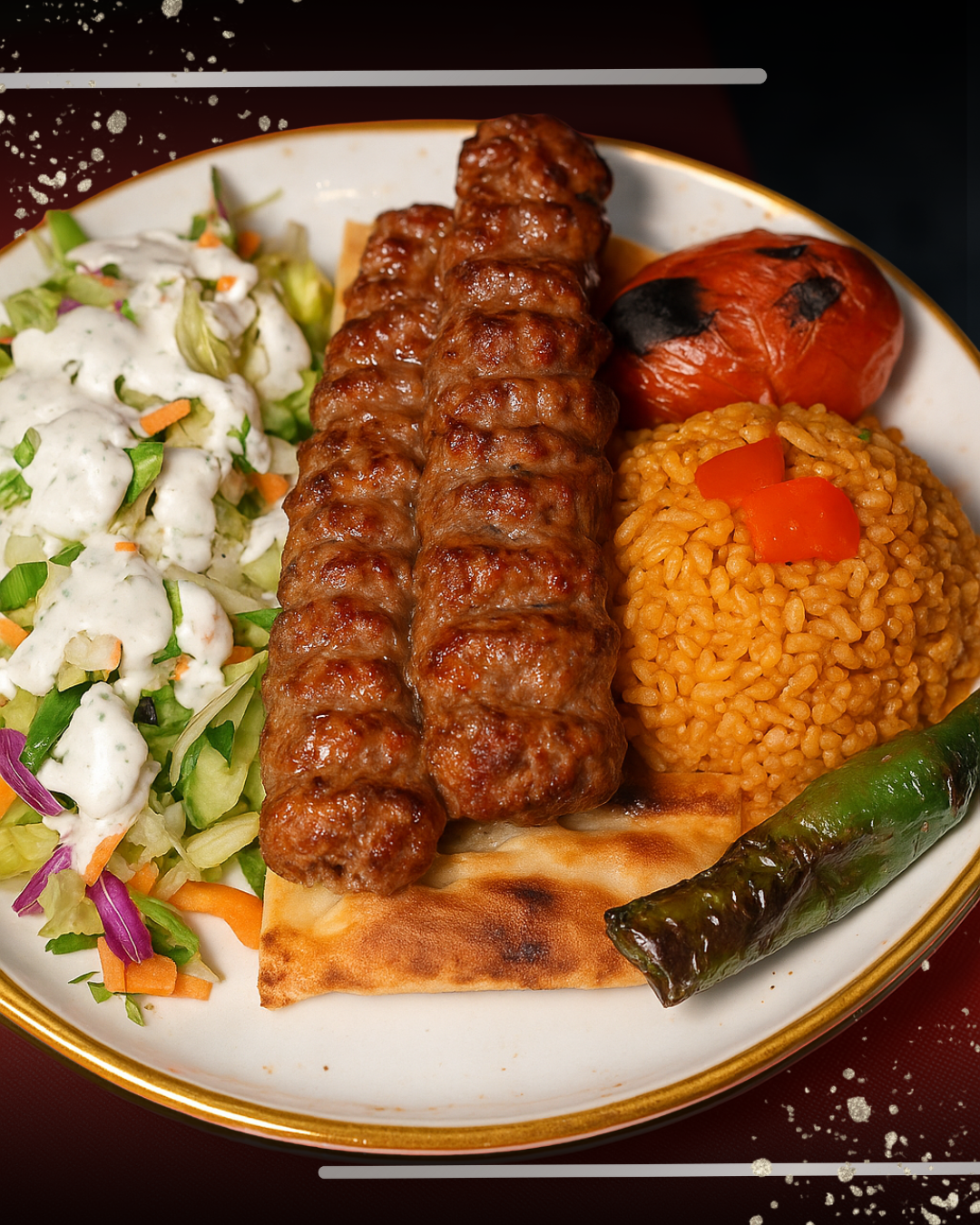 🍴 Some meals bring people together — like our juicy, smoky Adana Kebab ...