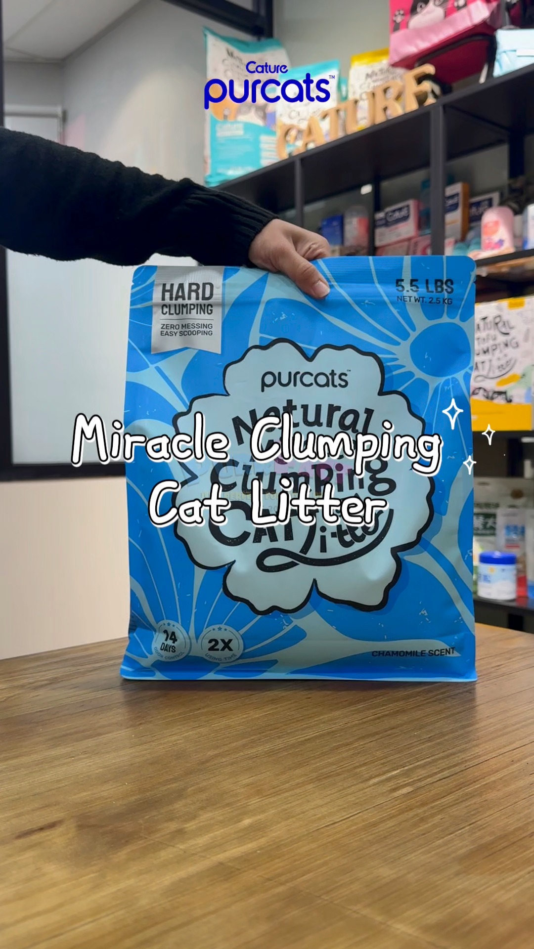 🌼 Purcats Miracle Clumping Cat Litter - Chamomile 2.5kg🌼 Comfort ...