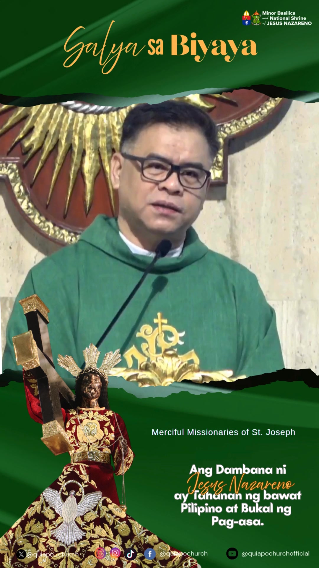 28-07-25 | SALYA SA BIYAYA “Tandaan natin na si Kristo ay nagsasalita ...