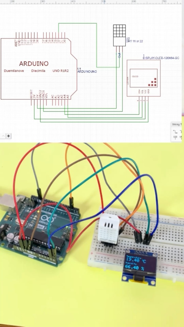 Monitor Humidity & Temperature using DHT22 sensor and Arduino | Upload ...